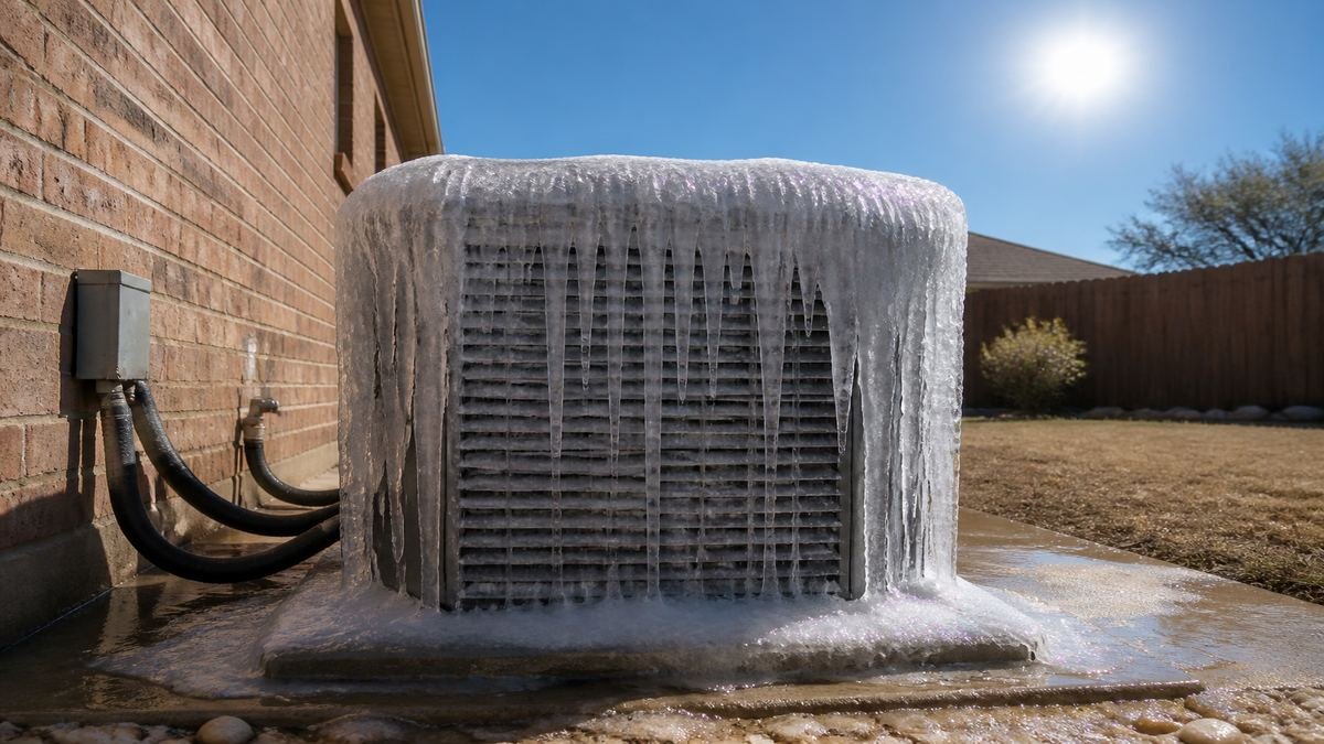 AC Unit Frozen Outside in Texas Heat: Causes and Emergency Fixes