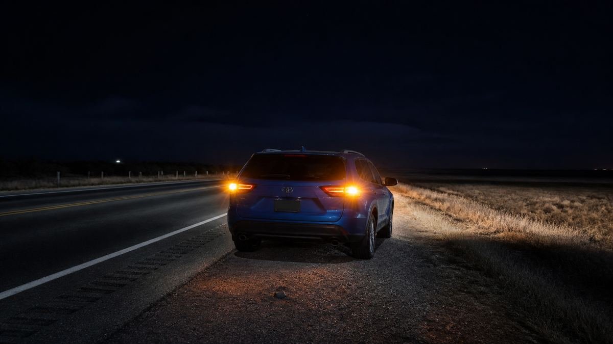 Car broken down on a dark Texas highway — What to Do If Your Car Breaks Down on a Dark Texas Highway at Night